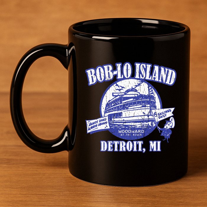 Boblo Island Detroit Michigan 11oz C Handle Ceramic Mug