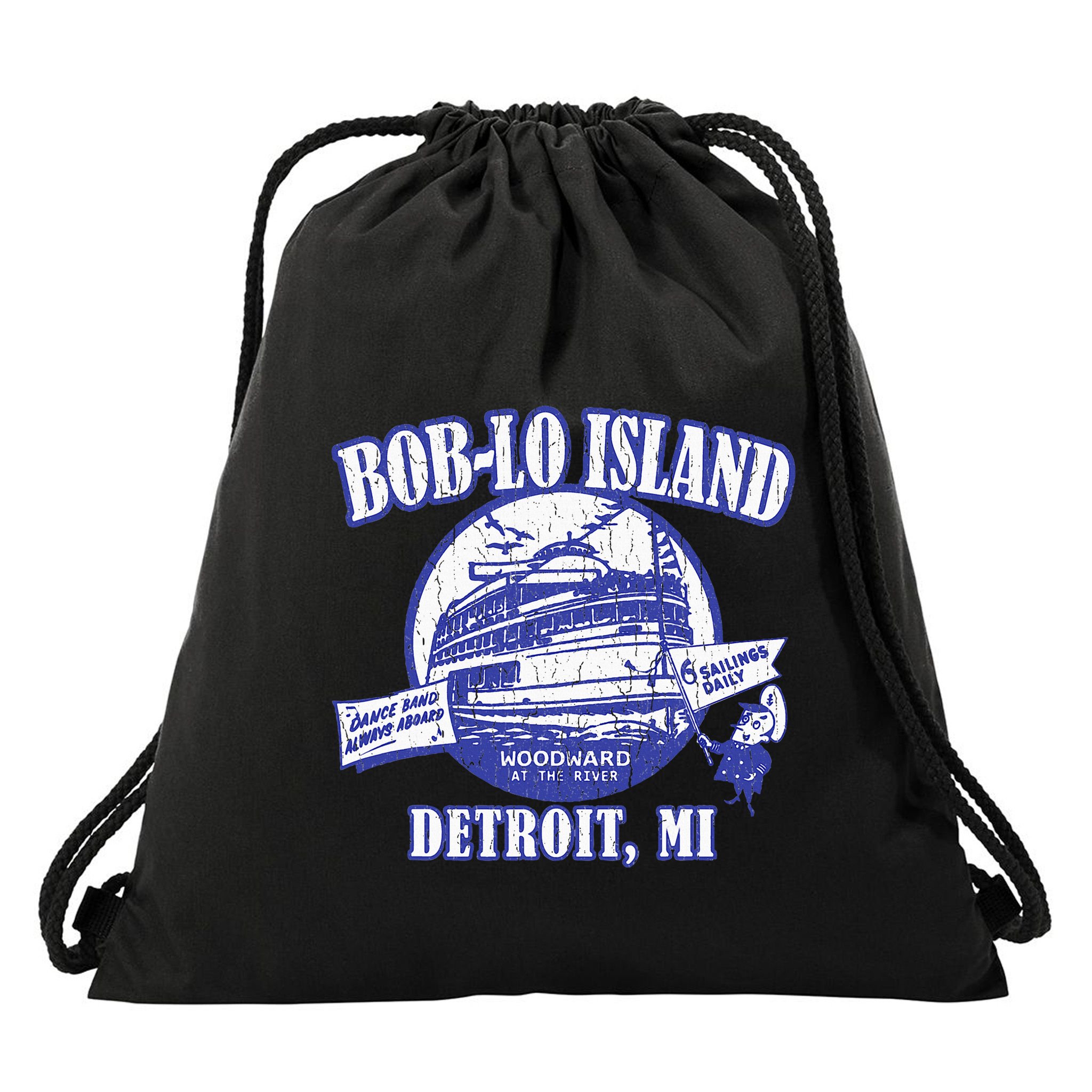 Boblo Island Detroit Michigan Drawstring Bag