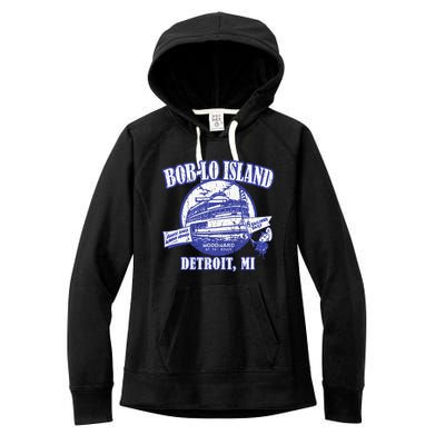 Boblo Island Detroit Michigan Women's Fleece Hoodie