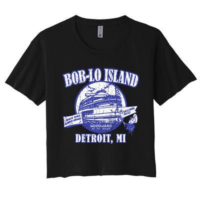 Boblo Island Detroit Michigan Women's Crop Top Tee