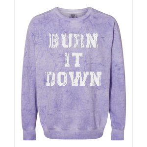 Burn It Down Colorblast Crewneck Sweatshirt