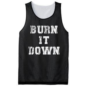 Burn It Down Mesh Reversible Basketball Jersey Tank