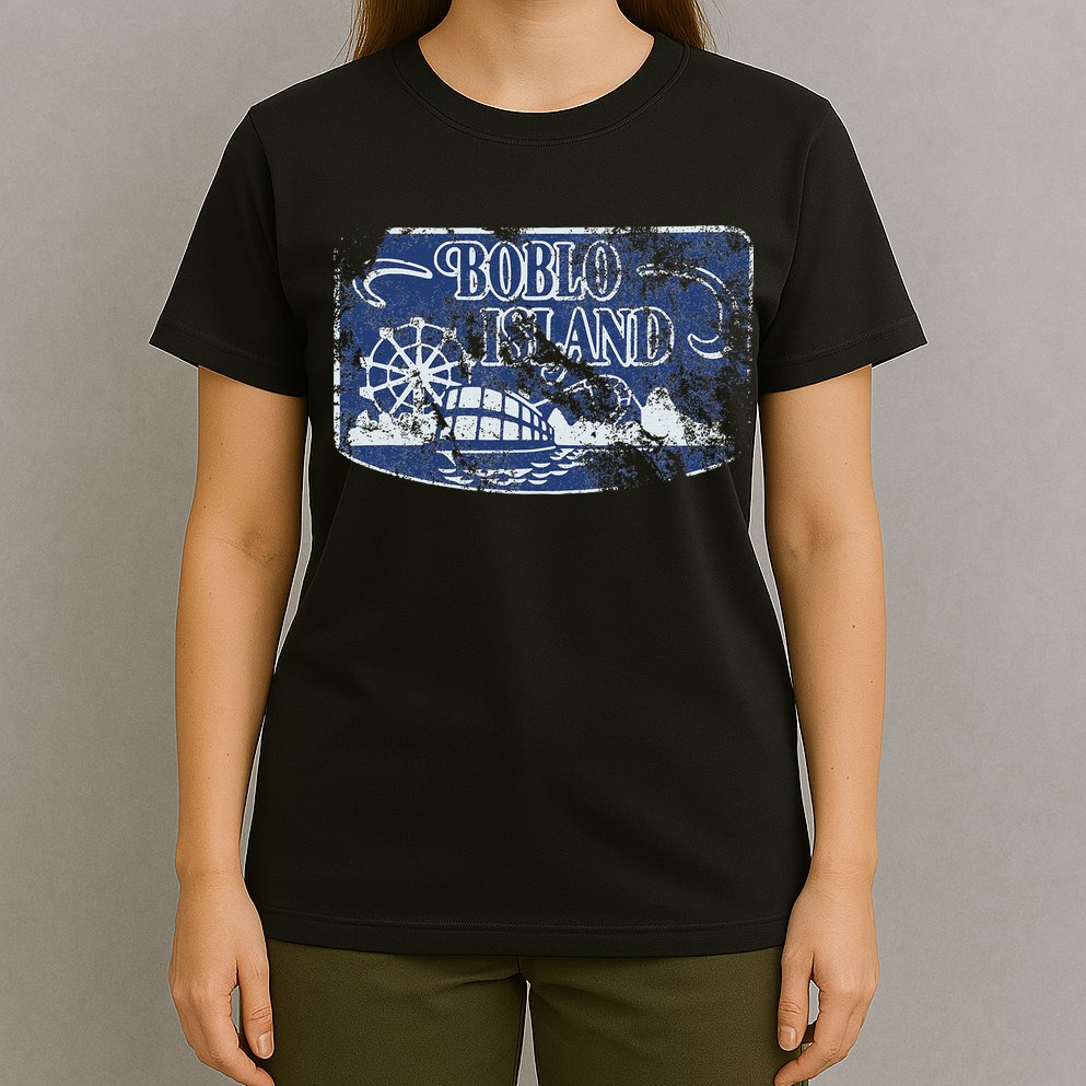 Boblo Island Detroit Vintage Distressed Worn Look T-Shirt