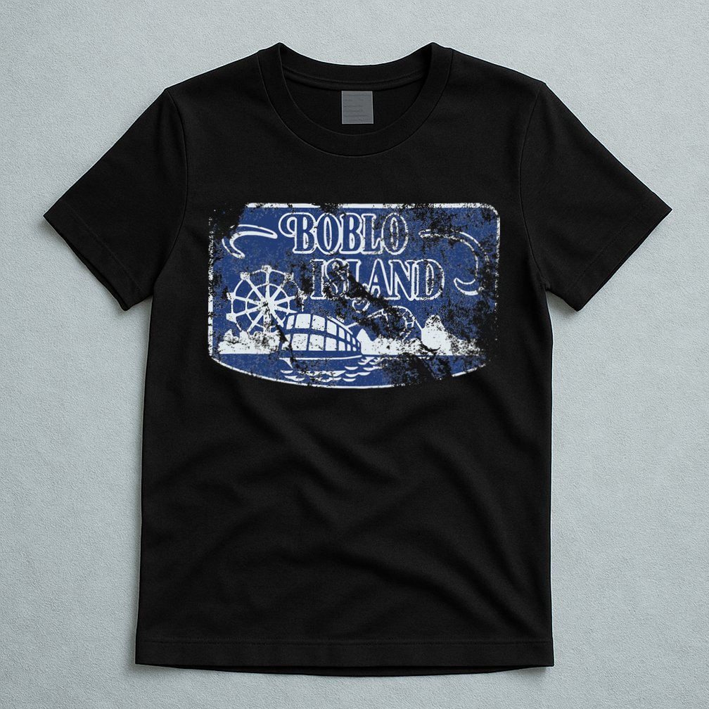 Boblo Island Detroit Vintage Distressed Worn Look T-Shirt