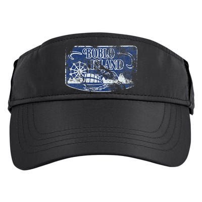 Boblo Island Detroit Vintage Distressed Worn Look Adult Drive Performance Visor