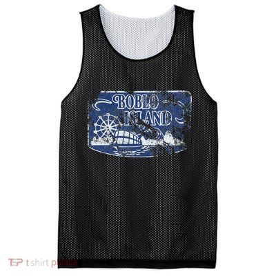 Boblo Island Detroit Vintage Distressed Worn Look Mesh Reversible Basketball Jersey Tank