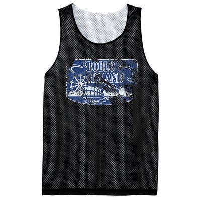 Boblo Island Detroit Vintage Distressed Worn Look Mesh Reversible Basketball Jersey Tank