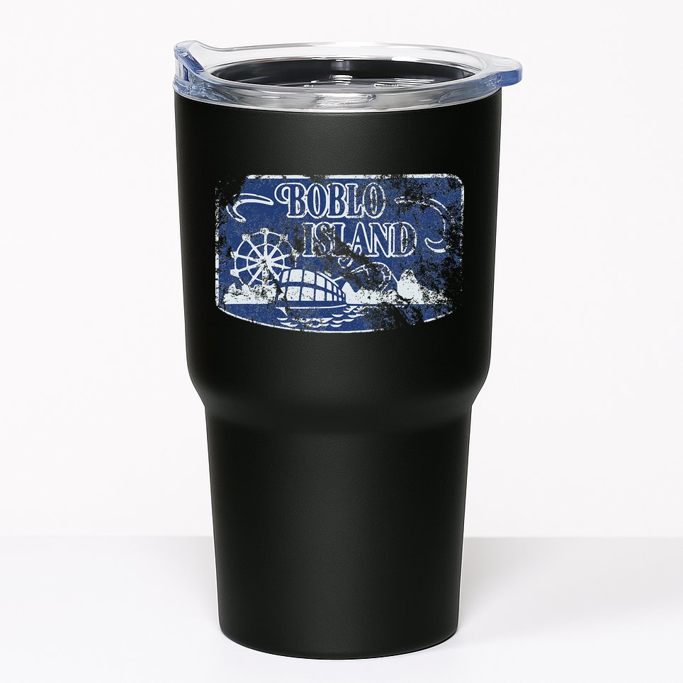 Boblo Island Detroit Vintage Distressed Worn Look Tumbler
