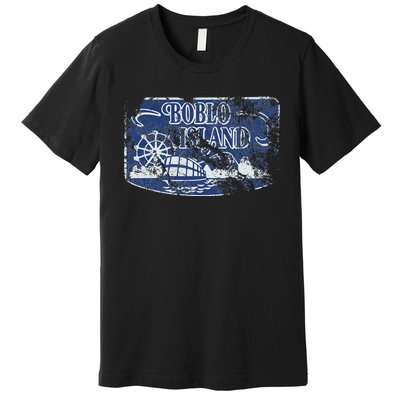 Boblo Island Detroit Vintage Distressed Worn Look Premium T-Shirt