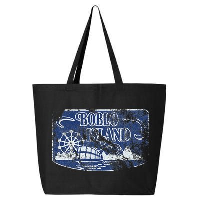Boblo Island Detroit Vintage Distressed Worn Look 25L Jumbo Tote