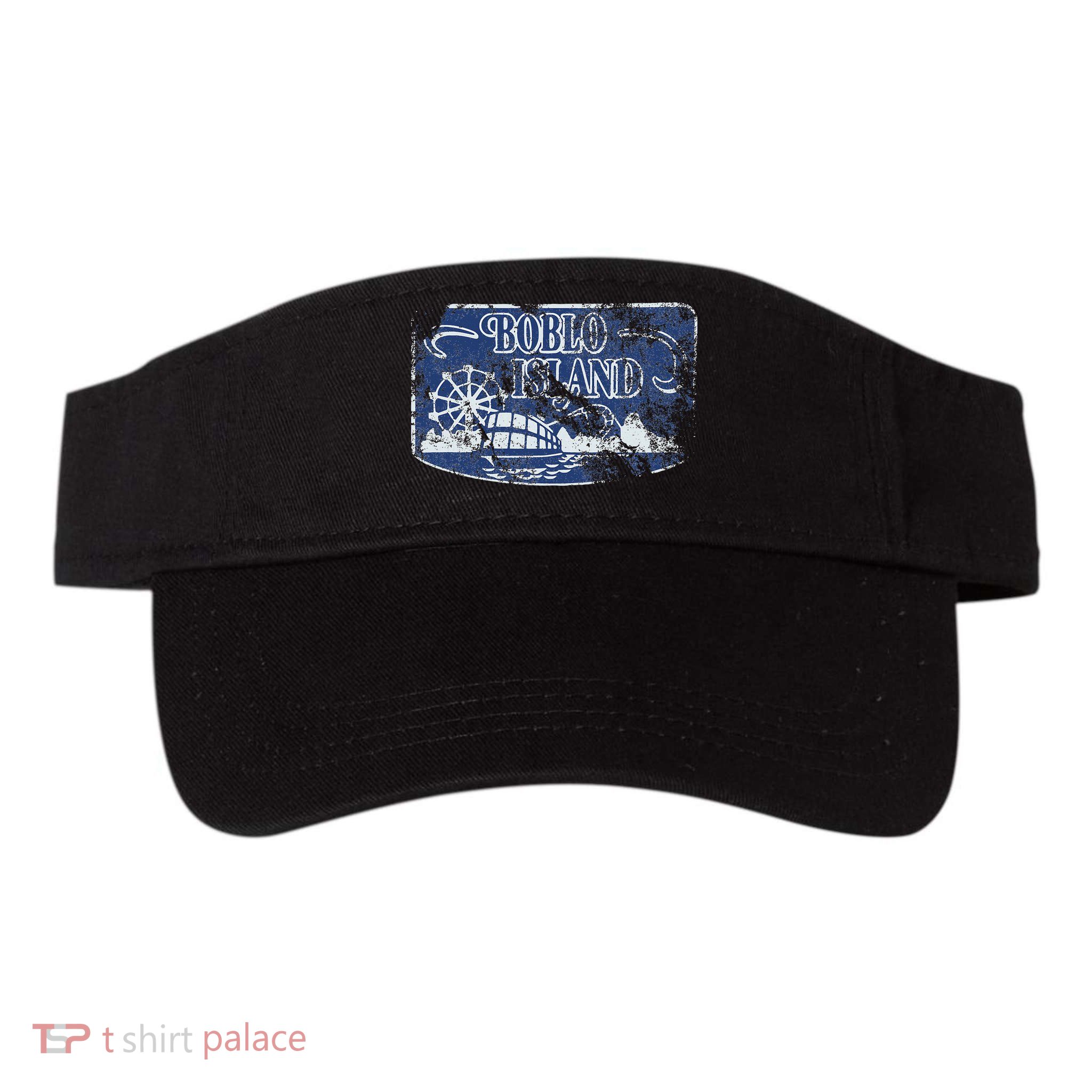 Boblo Island Detroit Vintage Distressed Worn Look Visor