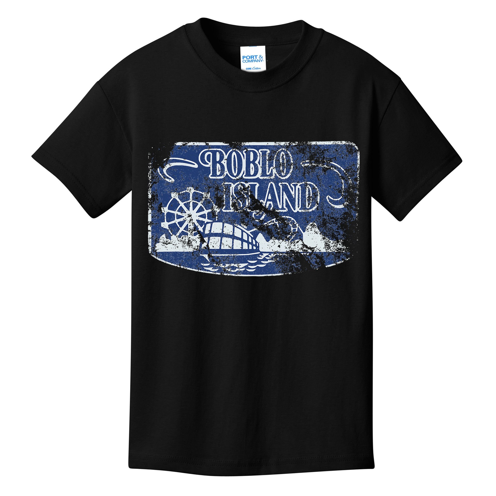 Boblo Island Detroit Vintage Distressed Worn Look Kids T-Shirt