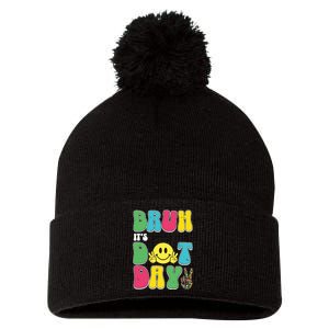 Bruh ItS Dot Daybruh Happy Dot Day Funny Teachers Pom Pom 12in Knit Beanie