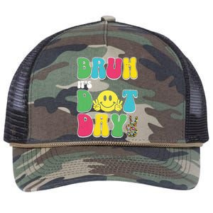 Bruh ItS Dot Daybruh Happy Dot Day Funny Teachers Retro Rope Trucker Hat Cap