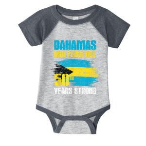 Bahamas Independence Day Bahamas 50th Celebration Infant Baby Jersey Bodysuit