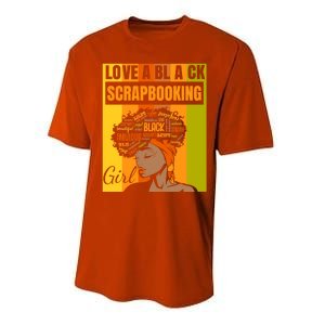 Black Independence Day Gift Love A Black Scrapbooking Gift Performance Sprint T-Shirt