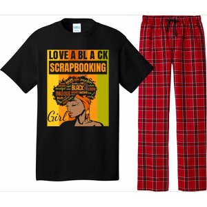 Black Independence Day Gift Love A Black Scrapbooking Gift Pajama Set