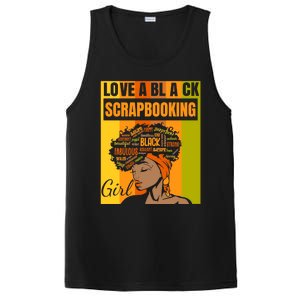 Black Independence Day Gift Love A Black Scrapbooking Gift PosiCharge Competitor Tank