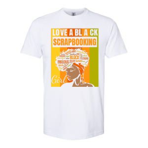 Black Independence Day Gift Love A Black Scrapbooking Gift Softstyle CVC T-Shirt