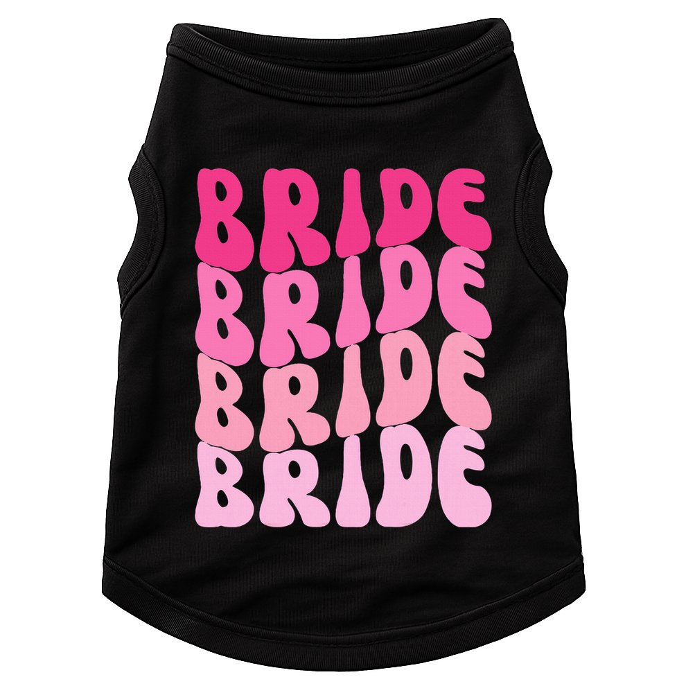 Bride I Do Crew Retro Bachelorette Party Bride Bridesmaids Doggie Tank