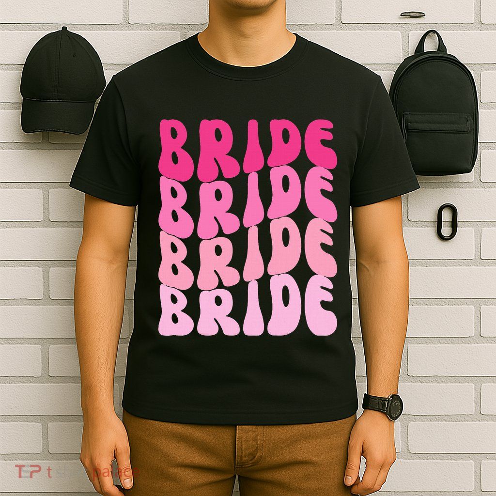 Bride I Do Crew Retro Bachelorette Party Bride Bridesmaids T-Shirt