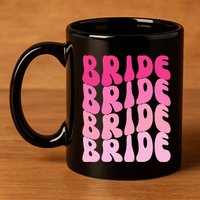 Bride I Do Crew Retro Bachelorette Party Bride Bridesmaids 11oz C Handle Ceramic Mug