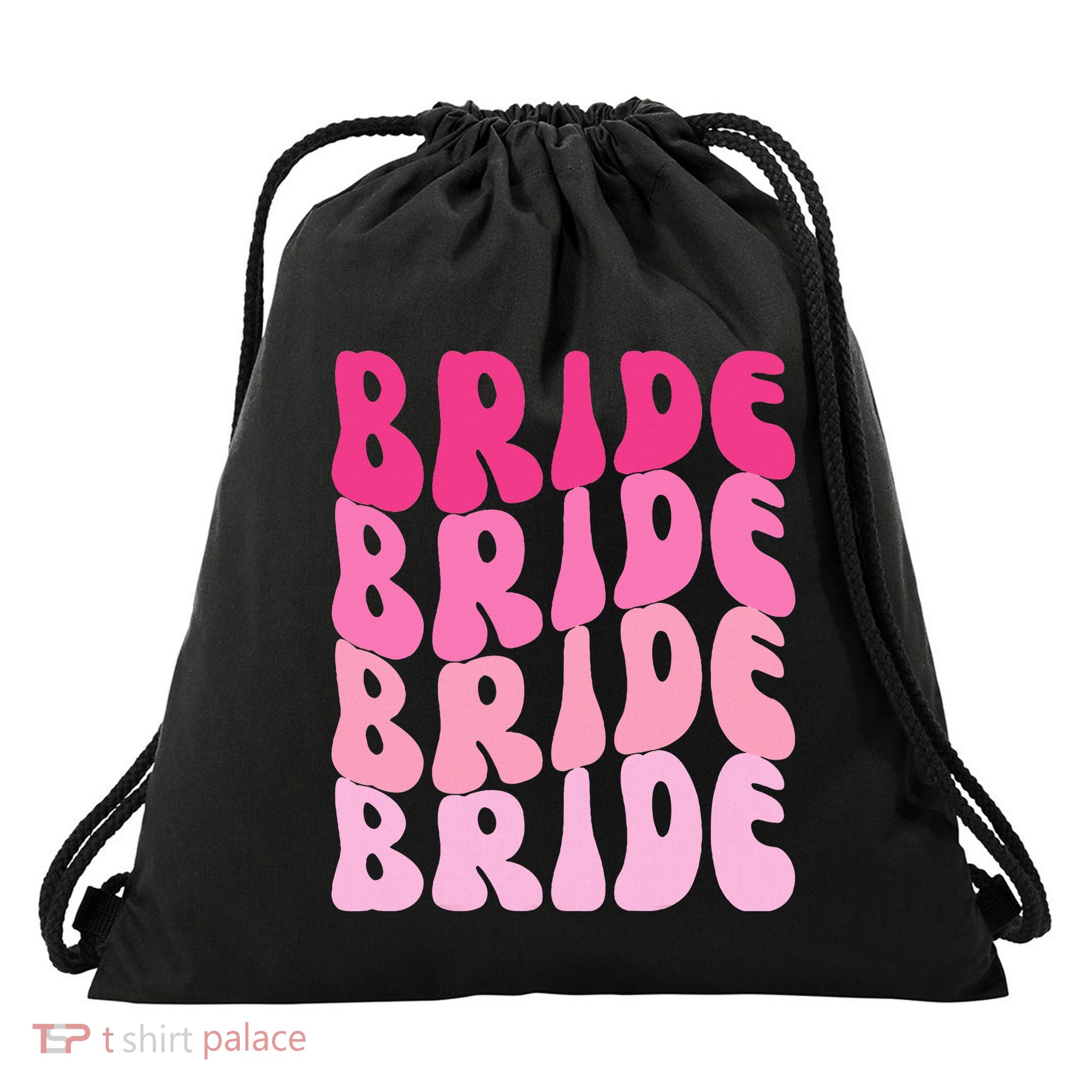 Bride I Do Crew Retro Bachelorette Party Bride Bridesmaids Drawstring Bag
