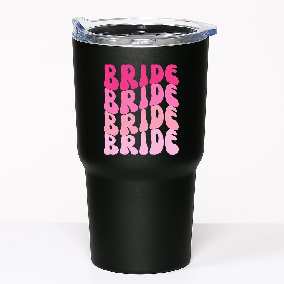 Bride I Do Crew Retro Bachelorette Party Bride Bridesmaids Tumbler