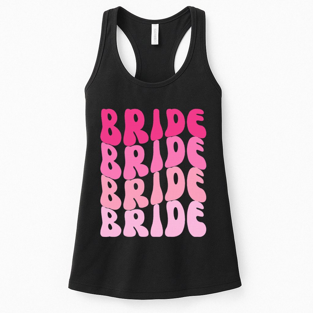 Bride I Do Crew Retro Bachelorette Party Bride Bridesmaids Womens Tank Top