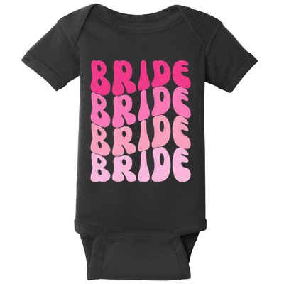Bride I Do Crew Retro Bachelorette Party Bride Bridesmaids Baby Bodysuit