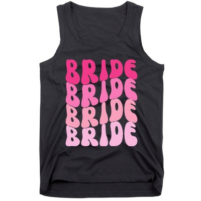 Bride I Do Crew Retro Bachelorette Party Bride Bridesmaids Tank Top