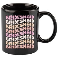 Bridesmaid I Do Crew Retro Bachelorette Party Bridesmaids 11oz C Handle Ceramic Mug