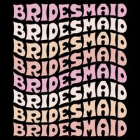 Bridesmaid I Do Crew Retro Bachelorette Party Bridesmaids Drawstring Bag