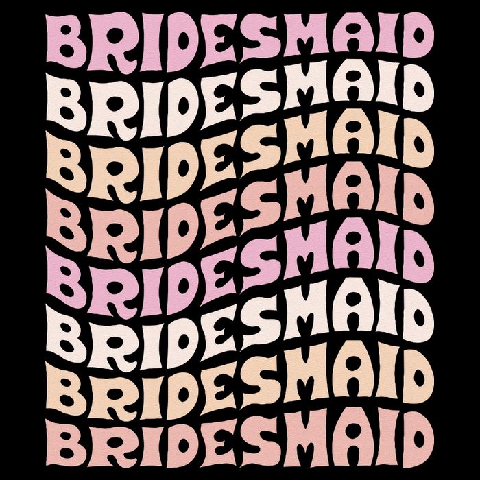 Bridesmaid I Do Crew Retro Bachelorette Party Bridesmaids Drawstring Bag