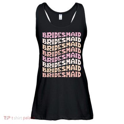 Bridesmaid I Do Crew Retro Bachelorette Party Bridesmaids Ladies Essential Flowy Tank