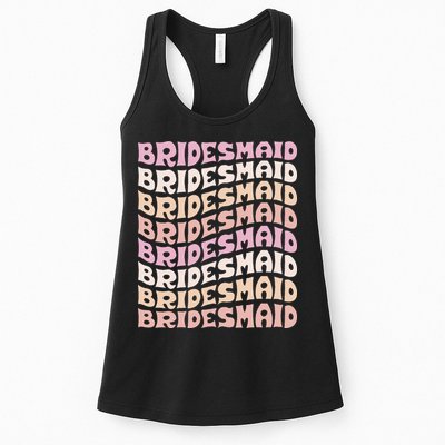 Bridesmaid I Do Crew Retro Bachelorette Party Bridesmaids Womens Tank Top