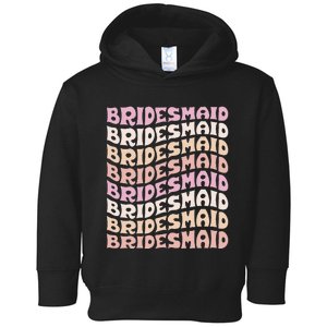 Bridesmaid I Do Crew Retro Bachelorette Party Bridesmaids Toddler Hoodie