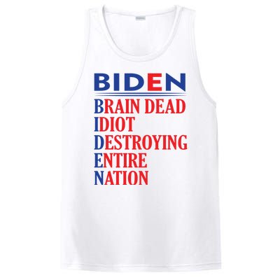 Braindead Idiot Destroying Entire Nation Biden Meme Trump 24 PosiCharge Competitor Tank