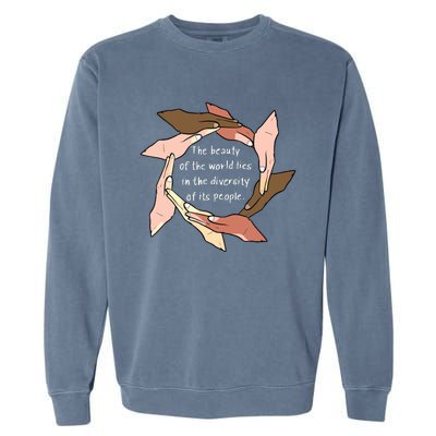 Beauty In Diversity AntiRacist Garment-Dyed Sweatshirt