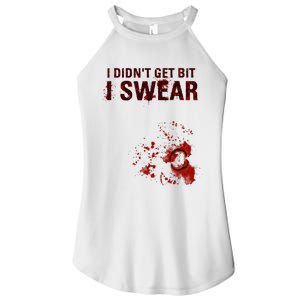 Bloody I DidnT Get Bit Funny Zombie Bite Halloween Women's Perfect Tri Rocker Tank