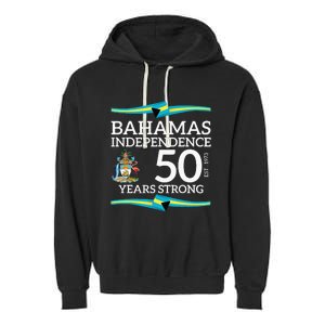 Bahamas Independence Day Bahamas 50th Celebration Garment-Dyed Fleece Hoodie