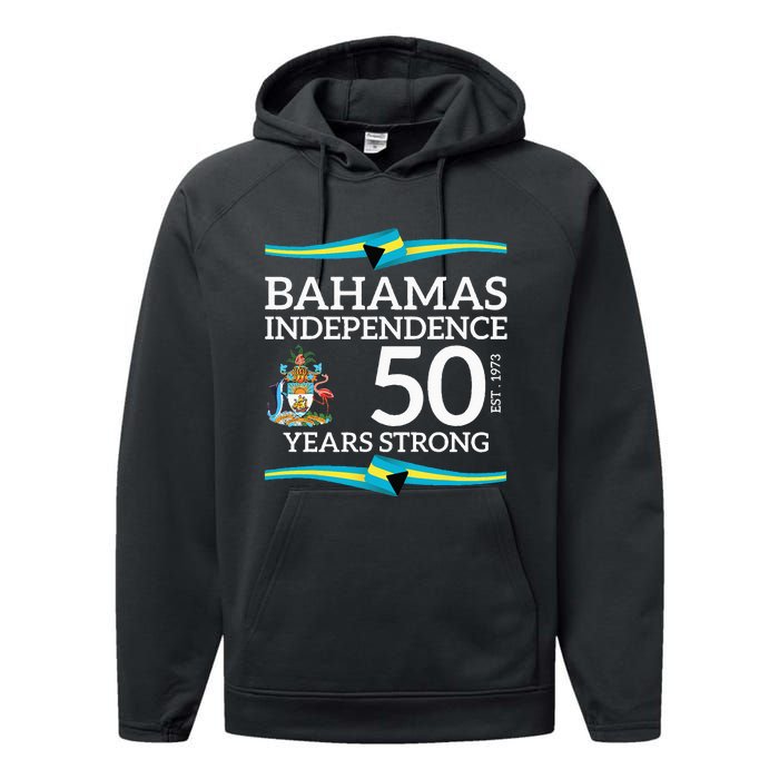 Bahamas Independence Day Bahamas 50th Celebration Performance Fleece Hoodie