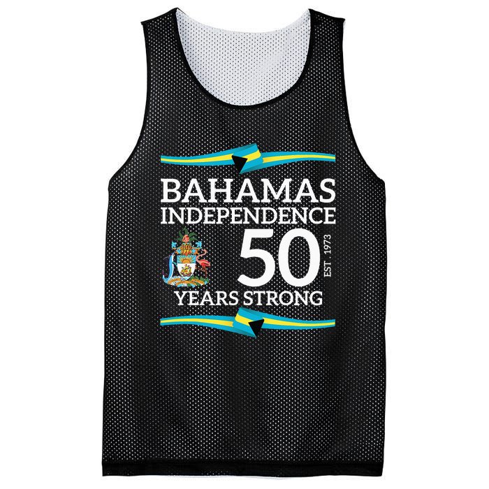 Bahamas Independence Day Bahamas 50th Celebration Mesh Reversible Basketball Jersey Tank