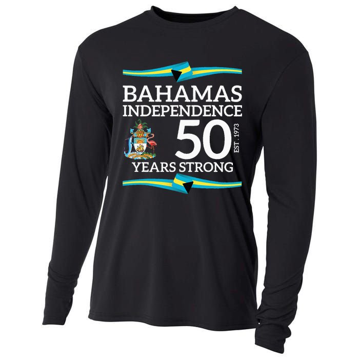 Bahamas Independence Day Bahamas 50th Celebration Cooling Performance Long Sleeve Crew