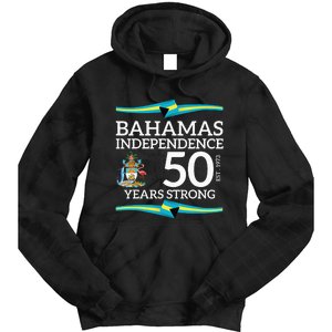 Bahamas Independence Day Bahamas 50th Celebration Tie Dye Hoodie