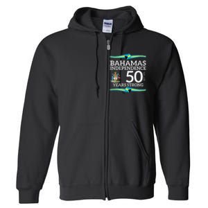 Bahamas Independence Day Bahamas 50th Celebration Full Zip Hoodie