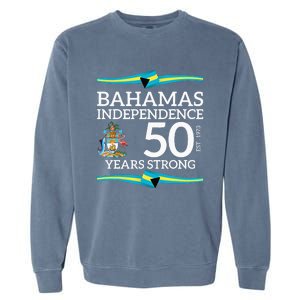 Bahamas Independence Day Bahamas 50th Celebration Garment-Dyed Sweatshirt