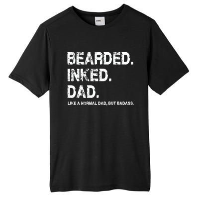 Bearded Inked Dad Like A Normal Dad Tall Fusion ChromaSoft Performance T-Shirt