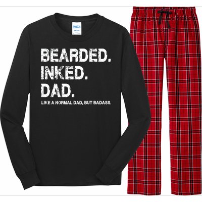 Bearded Inked Dad Like A Normal Dad Long Sleeve Pajama Set