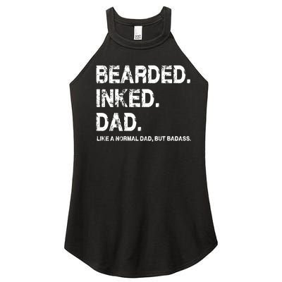 Bearded Inked Dad Like A Normal Dad Women’s Perfect Tri Rocker Tank